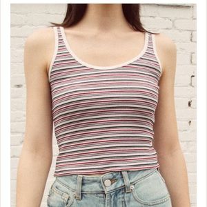 brandy Melville colorful Stripes Tank Top